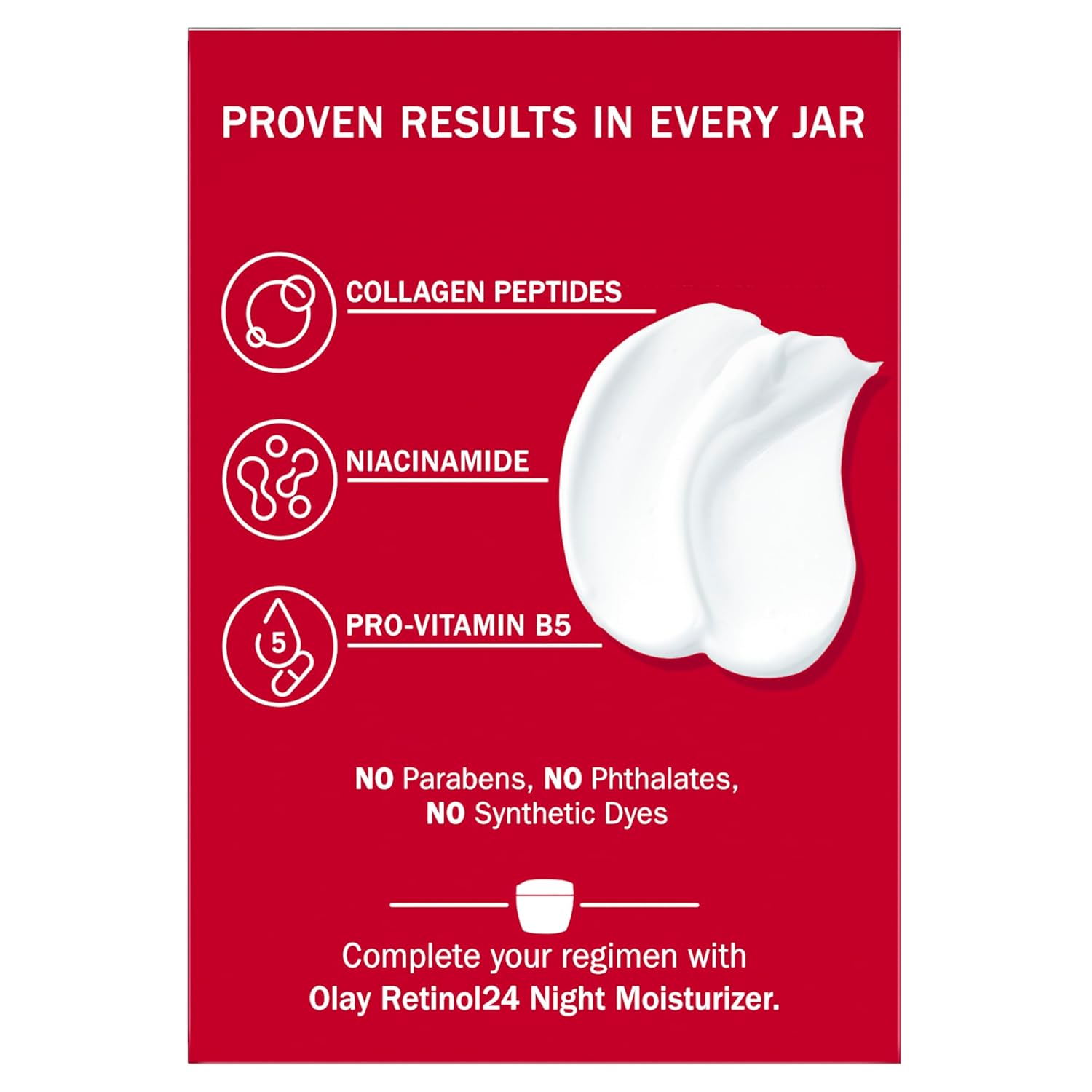 Olay Collagen Peptide Face Moisturizer, Firming Cream for Women, Fragrance-Free, Non-Greasy - Hydrating, Anti-Aging, Anti-Wrinkle, Smoothing of Fine Lines, Tightening Skin Care - Niacinamide, 1.7 Oz - Image 15