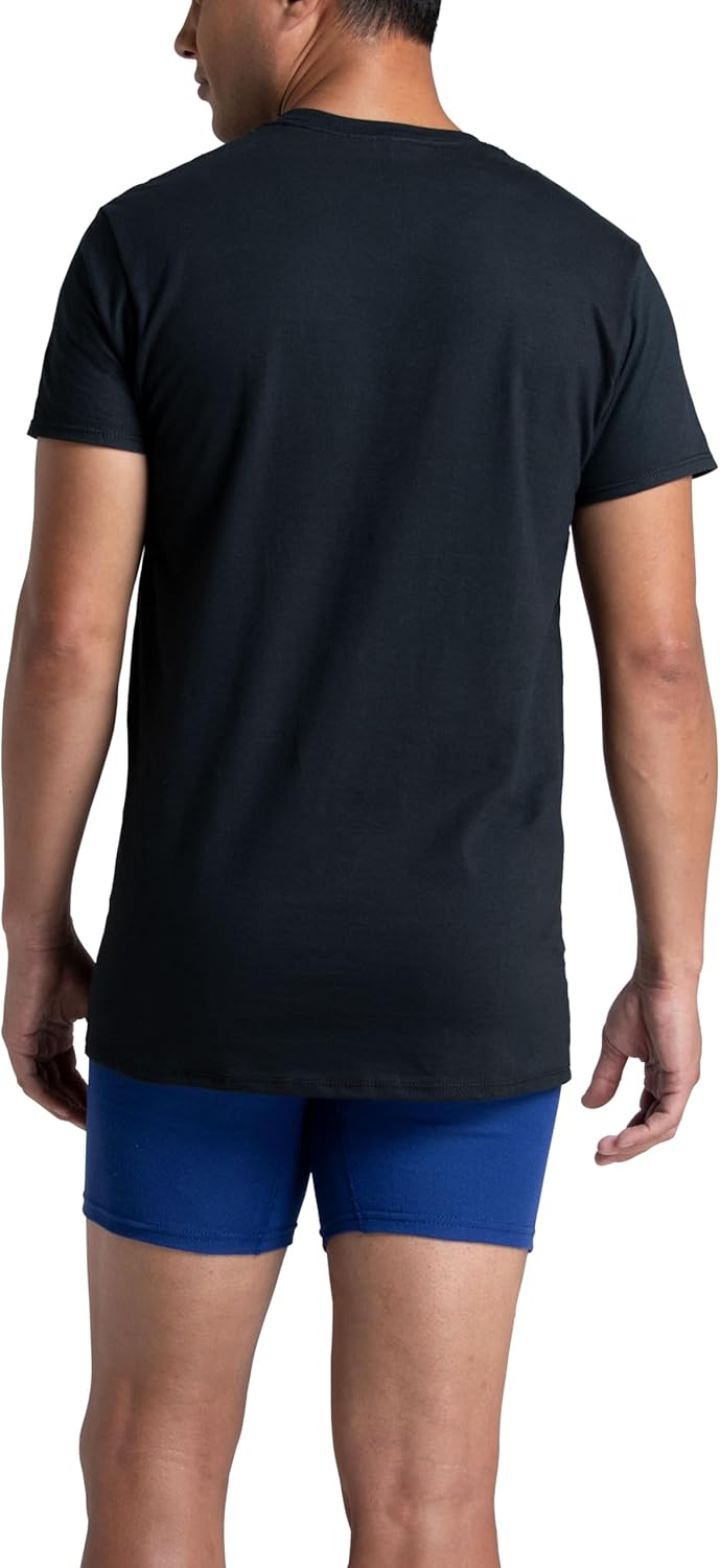 Fruit of The Loom Men's Crew Tee Undershirts, Moisture Wicking & Tag Free, Also Available in Big & Tall - Image 4