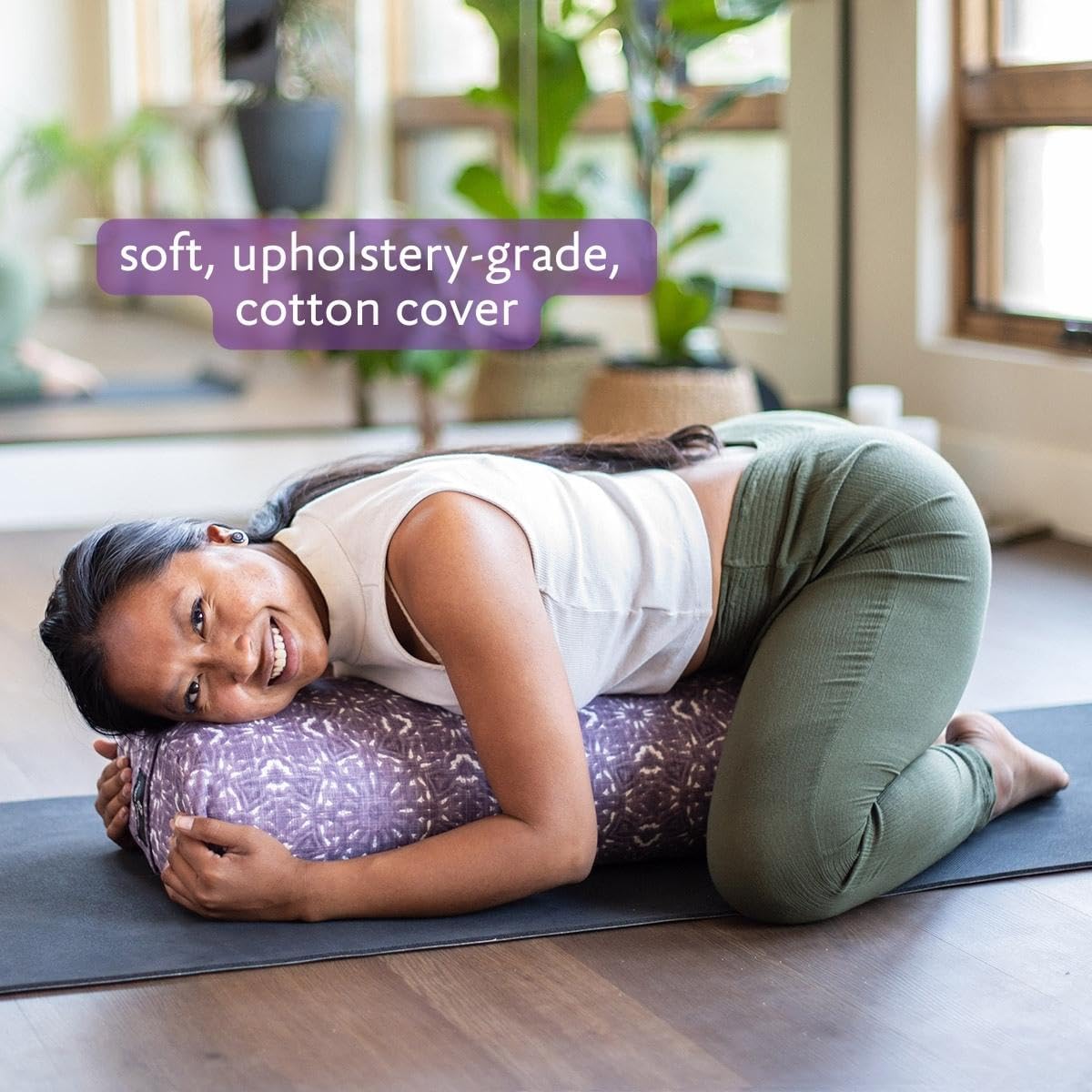 Hugger Mugger Standard Yoga Bolster - Firm, Supportive, Handmade, Durable - Image 5