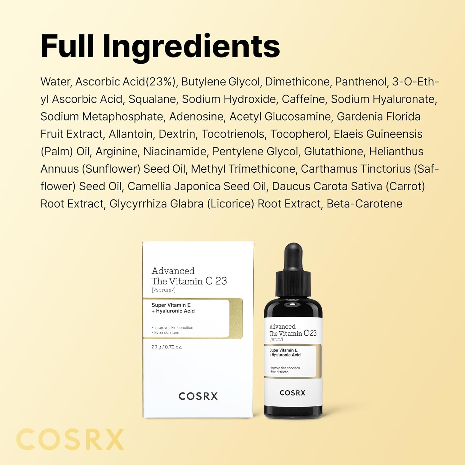 COSRX Advanced Pure Vitamin C 23% Serum with Vitamin E & Glutathione, Korean Vitamin C Serum for Fine Lines, Uneven Skin Tone & Dull Skin, 0.7oz, Korean Skin Care - Image 9