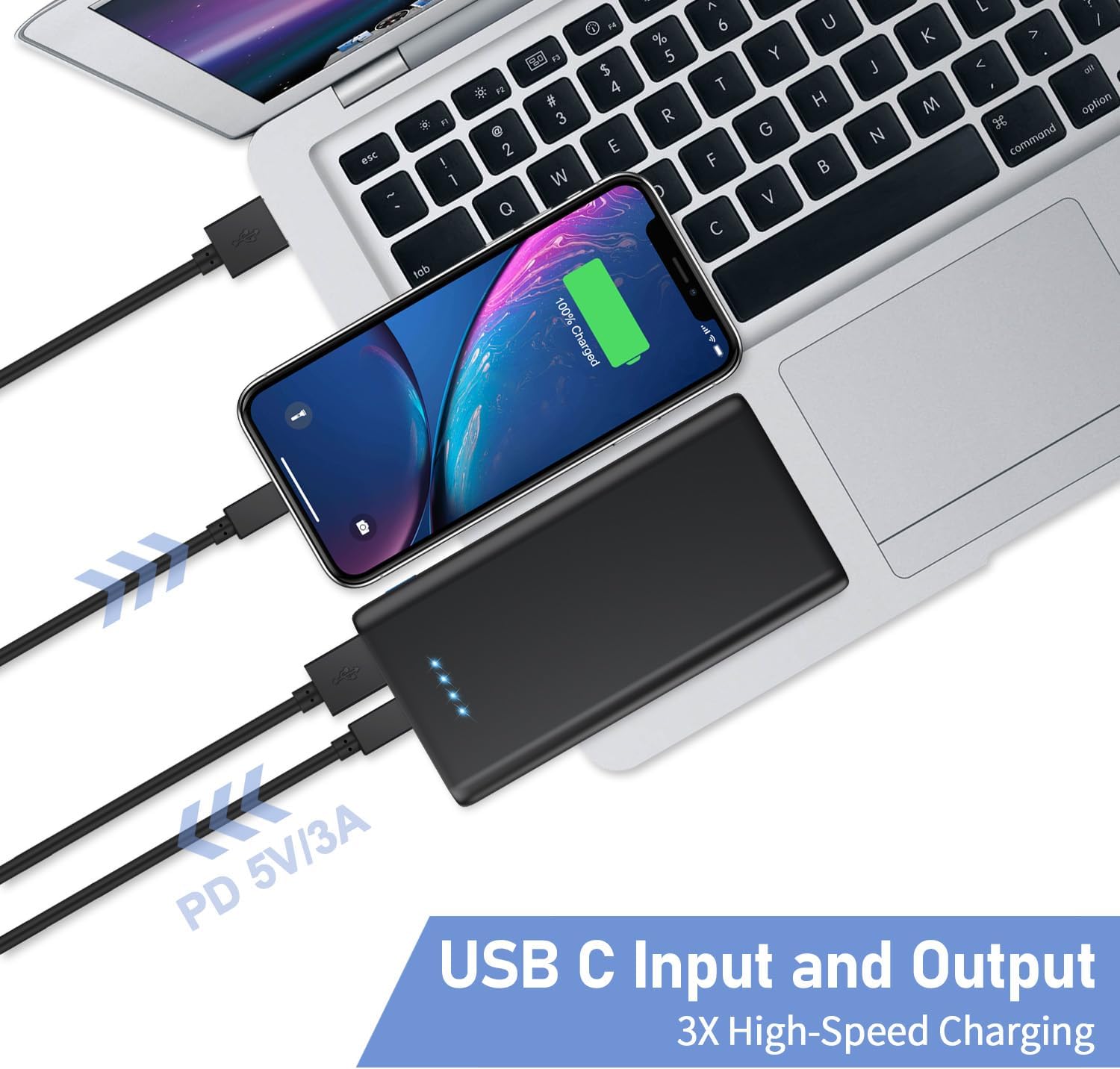 Portable Charger Power Bank 25800mAh,5V/3A Fast Charging Portable Phone Charger,3 USB Ports External Battery Pack Backup Travel Camping Essential for iPhone 17/16/15/14,Samsung Galaxy Android iPad etc - Image 5