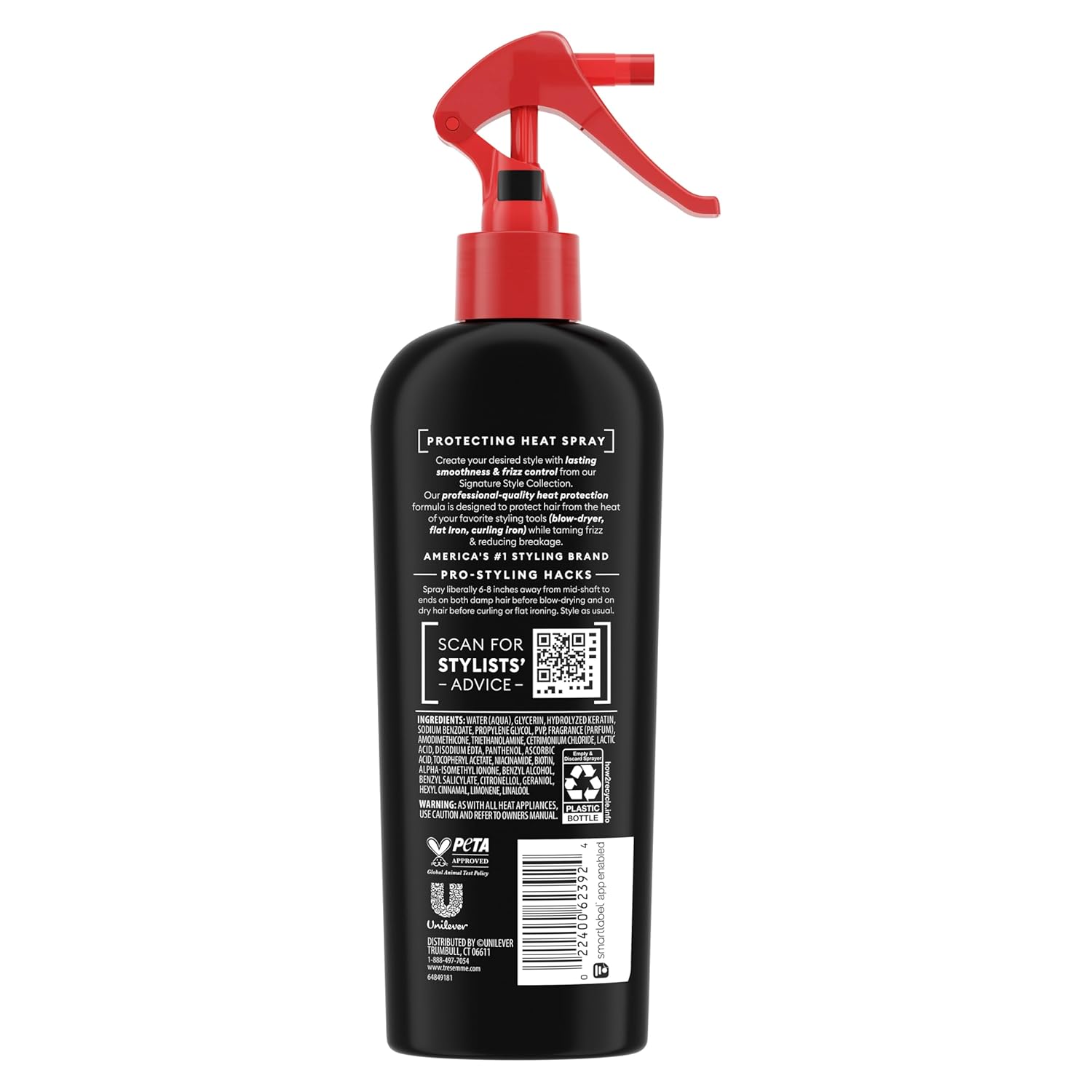 TRESemmé Styling Spray Pack of 6 Protecting Heat for Taming Frizz & Reducing Breakage, with Protection up to 450°, 8 Fl Oz - Image 2