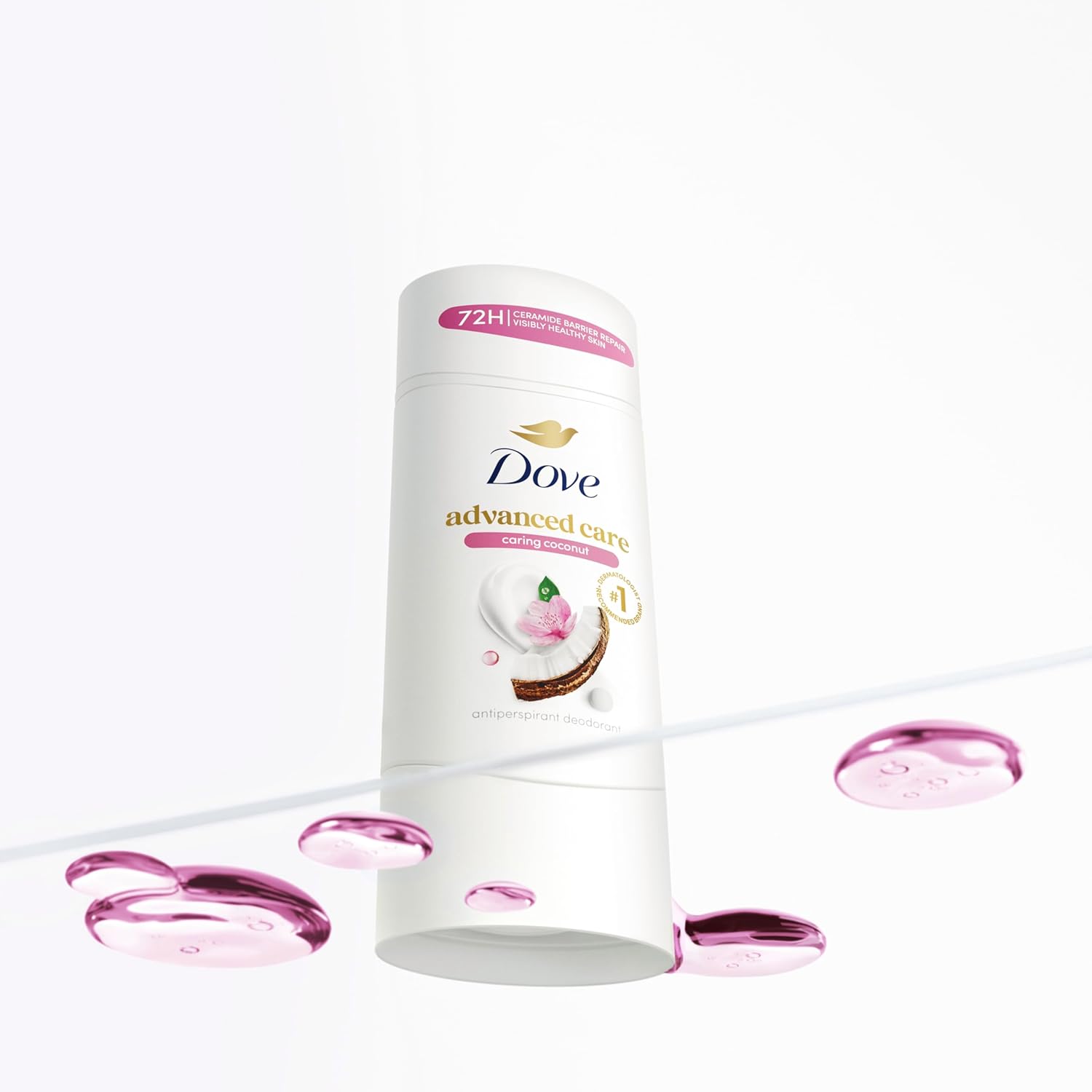 Dove Advanced Care Antiperspirant Caring Coconut, 2 Count Deodorant Stick for Women, for 48 Hour Protection And Soft And Comfortable Underarms, 2.6 oz - Image 5