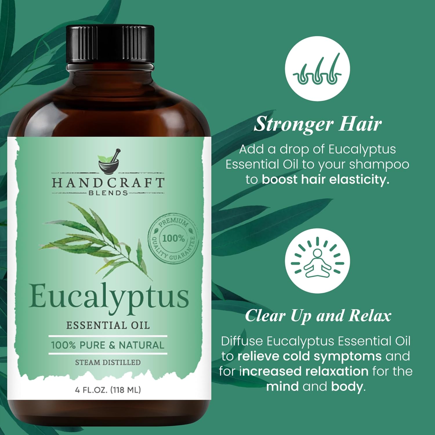 Handcraft Blends Eucalyptus Essential Oil – Huge 4 Fl Oz – 100% Pure and Natural – Premium Grade Essential Oil for Diffuser and Aromatherapy, Skin, Massage, Candle and Soap Making Fragrance - Image 4
