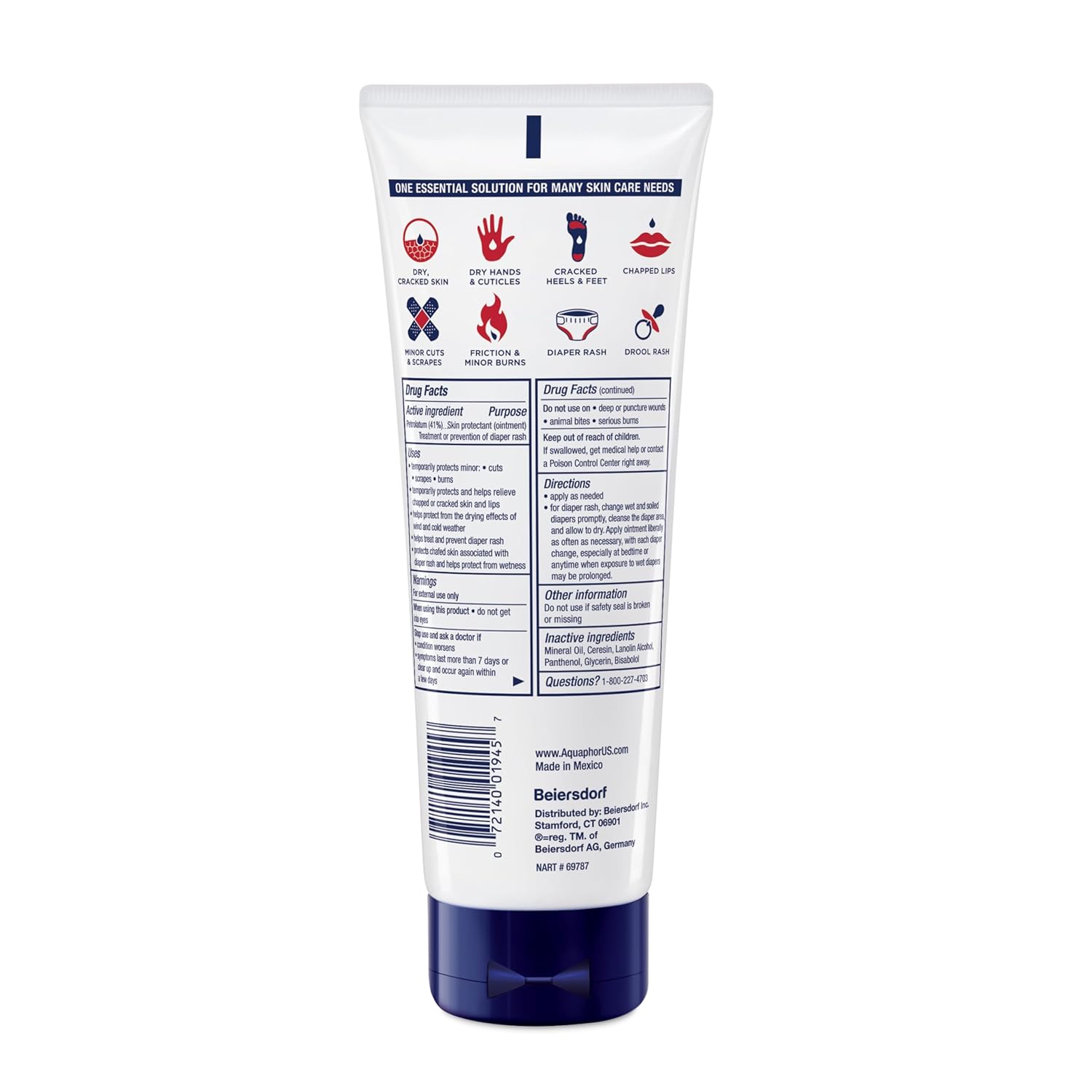 Aquaphor Healing Ointment Advanced Therapy Skin Protectant, Dry Skin Body Moisturizer, Mothers Day Gifts, 7 Oz Tube - Image 15