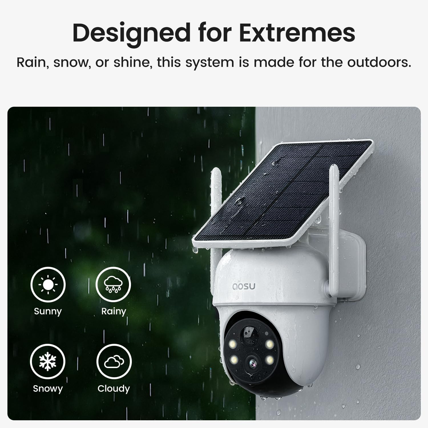 aosu Security Cameras Wireless Outdoor, 6-Cam Kit, No Subscription Required, aosuBase Expandable to 1TB (32GB Built-in), 360° Pan & Tilt, Human Auto Tracking, 5MP Color Night Vision, Easy Setup - Image 9