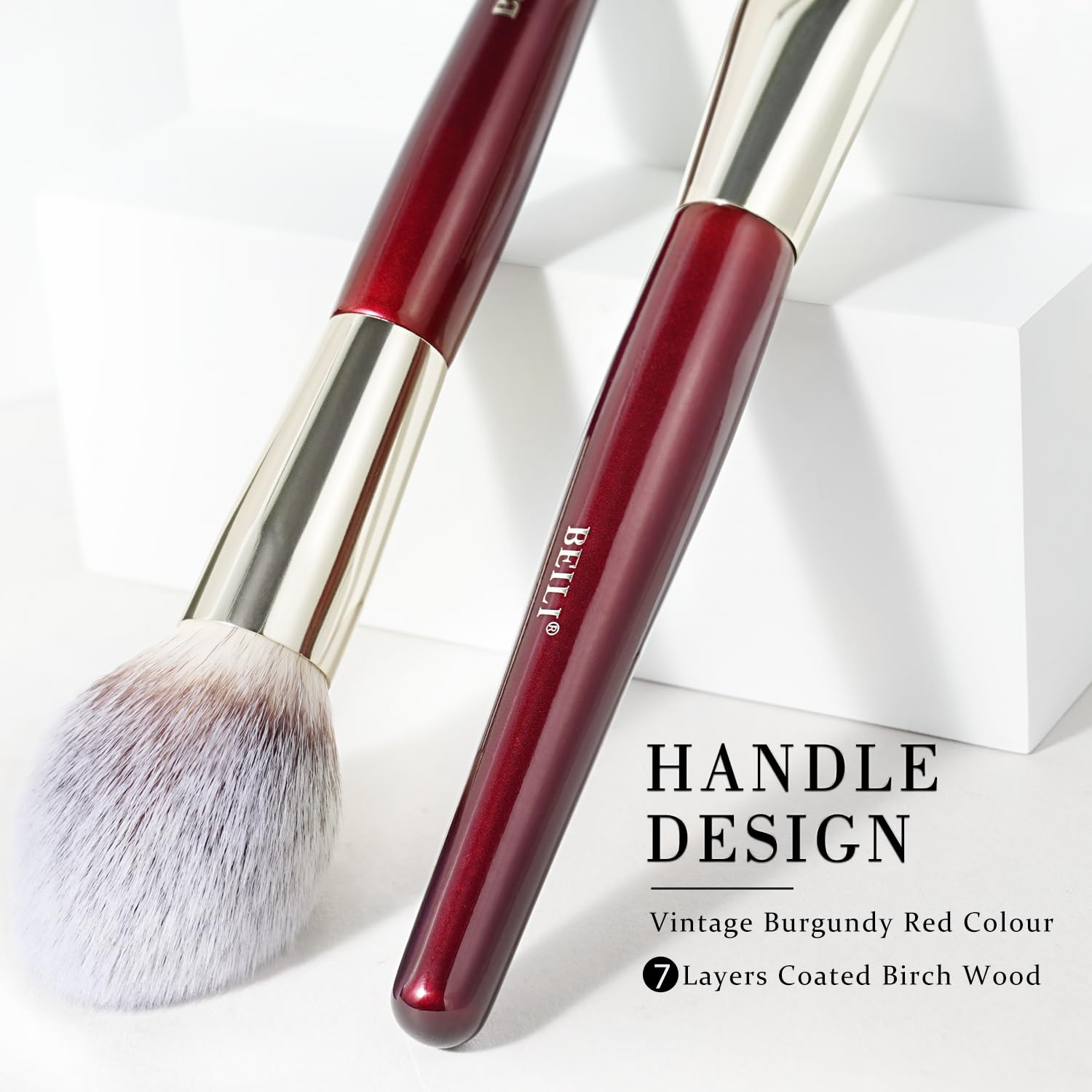 BEILI Makeup Brushes 15Pcs Professional Eyeshadow Brush Set Premium Synthetic Makeup Brushes for Liquid, Cream & Powder Eyeshadow - Image 4
