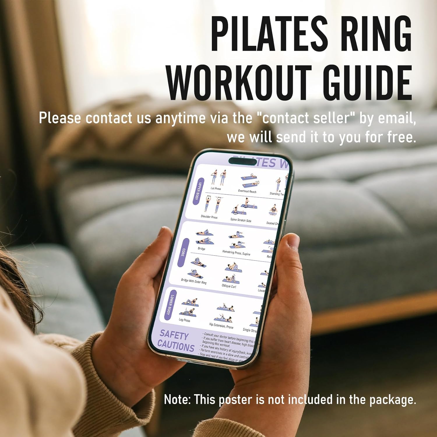 JKSHMYT Pilates Ring Fitness Circle for Women, Pilates Equipment – 14.5" Home Magic Exercise Workout, Better me Pilates Essentials Starter Set for Beginners Toning Shape Full Body - Image 7