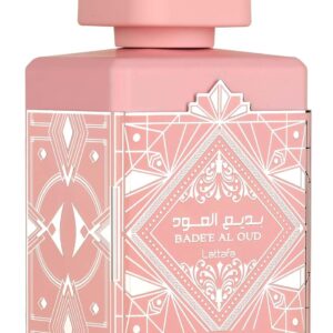 Lattafa Bade’e Al Oud Noble Blush for Unisex Eau de parfum Spray, 3.4 Ounce / 100 Ml