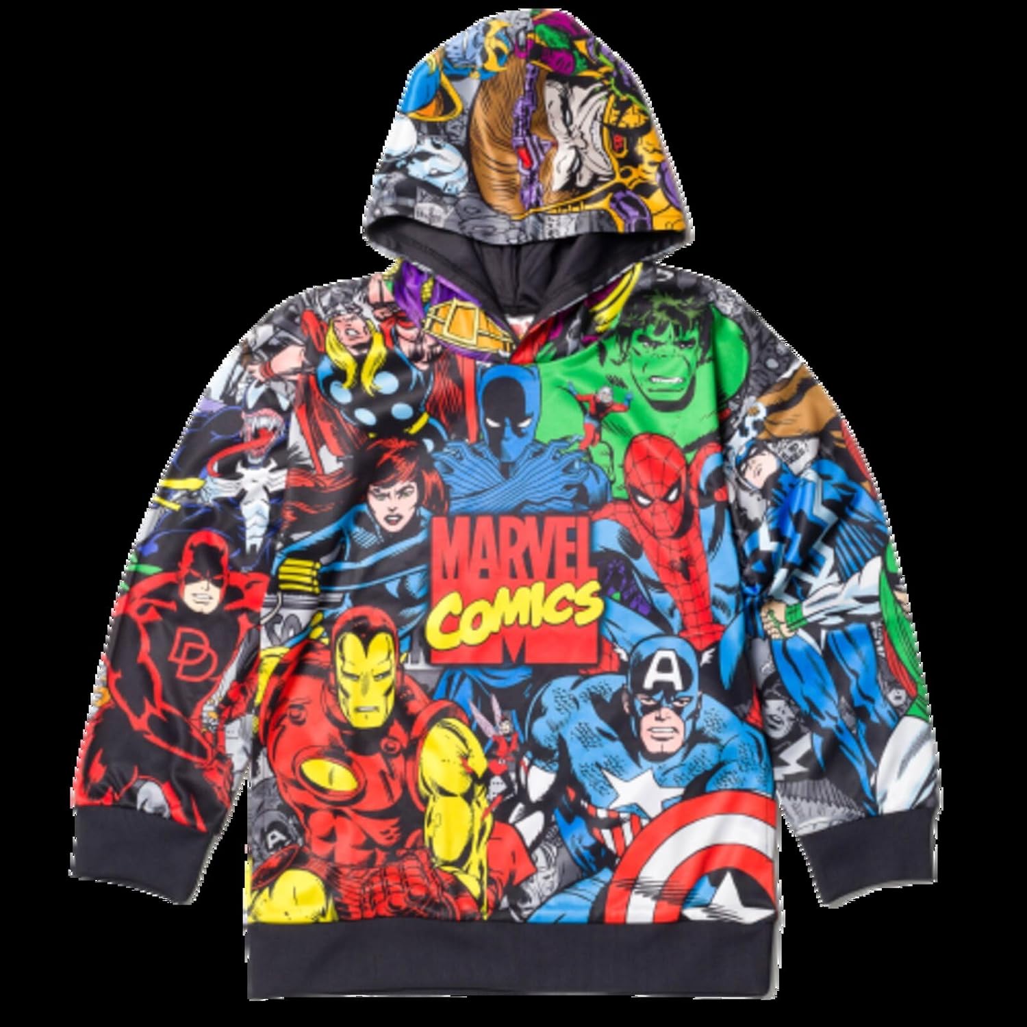 Marvel Avengers Fleece Pullover Hoodie Toddler to Big Kid Sizes (2T - 18-20) - Image 3