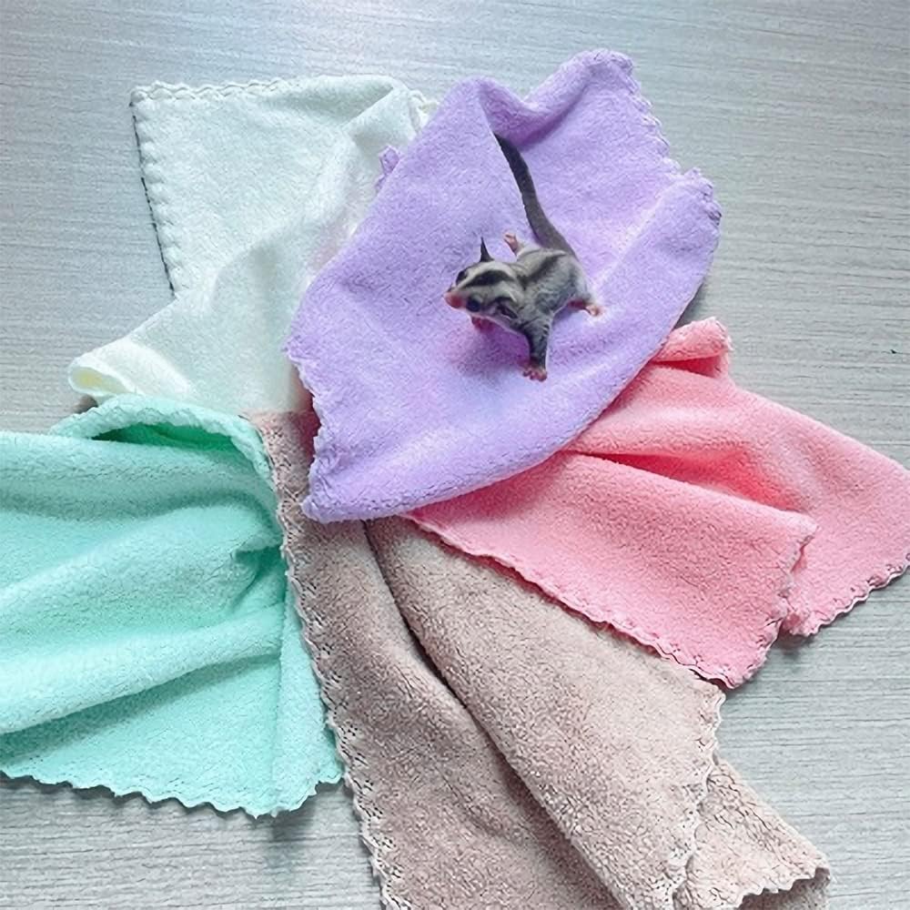 PODOO 5-Pack Reusable Guinea Pig Cage Liners - 11.8"x11.8" Absorbent Fleece Bedding Mats,Machine-Washable Small Animal Pads for Hamsters/Rabbits/Chinchillas (Multi-Color) - Image 6