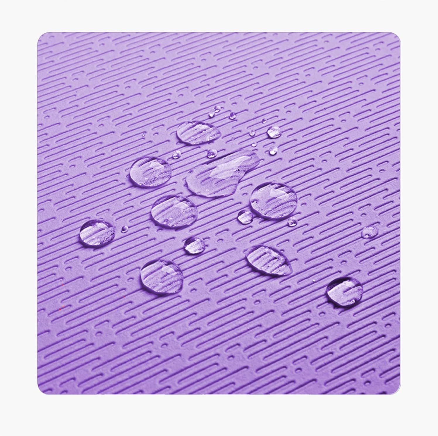 Hatha Yoga Thick TPE Yoga Mat 72"x 27"x1/3 inch Non Slip Eco Friendly Exercise Mat for Yoga Pilates & Floor Workouts - Image 6