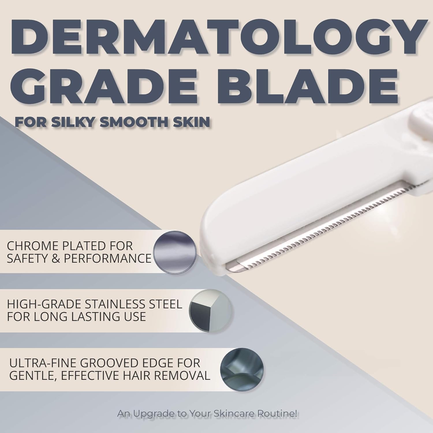 Jasclair Dermaplaning Razor (6 Count) – Face Razors for Women for Peach Fuzz, Eyebrow Shaping & Gentle Exfoliation – At-Home Facial Shaver for Smooth Skin and Flawless Makeup Prep - Image 5