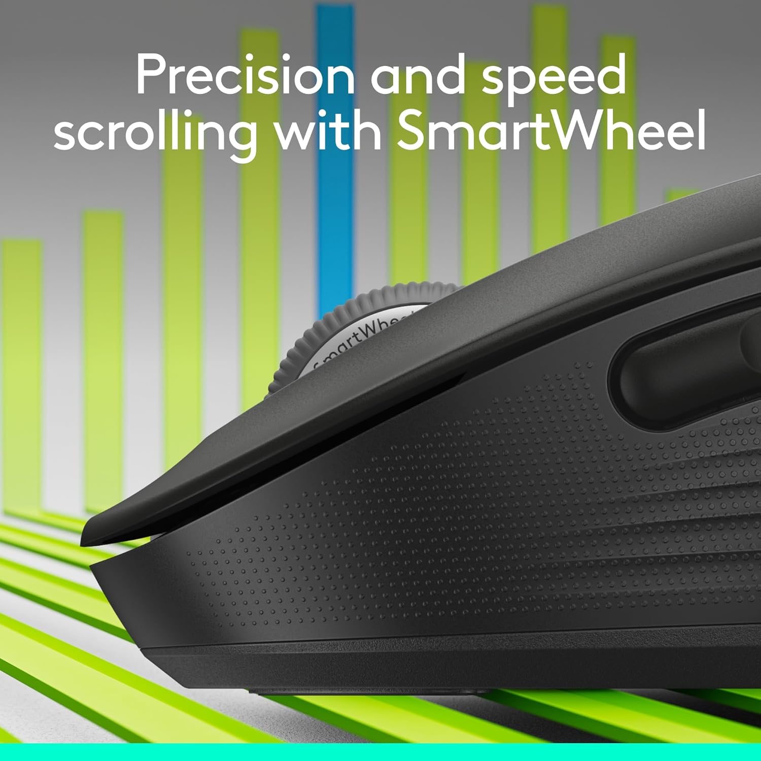 Logitech Signature M650 L Full Size Wireless Mouse - for Large Sized Hands, 2-Year Battery, Silent Clicks, Customizable Side Buttons, Bluetooth, for PC/Mac/Multi-Device/Chromebook - Black - Image 2