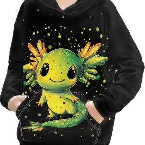 JEOCODY Hoody Sweatshirt wiht Hood Hoodie S-XL Size for 6-14 Years old Boys and Girls Primary School Student