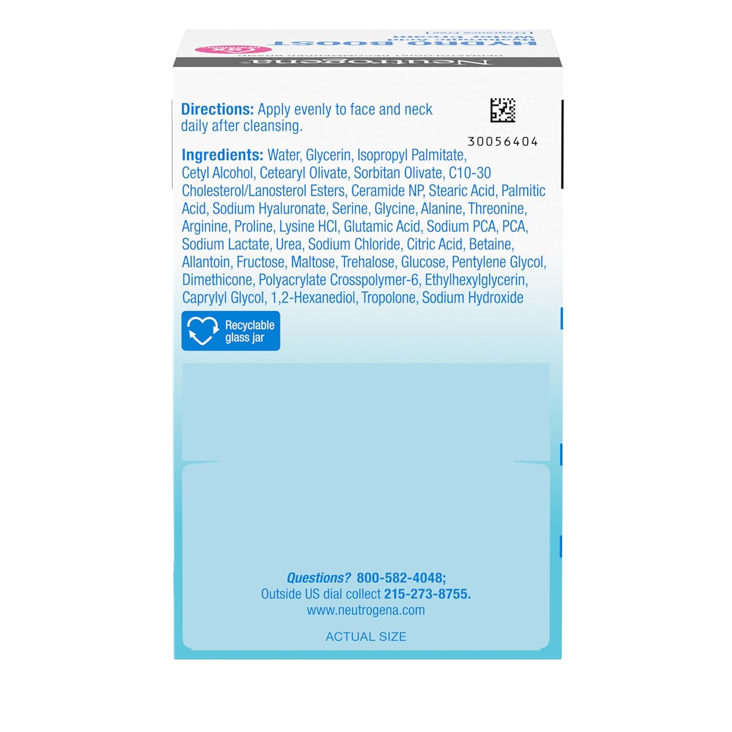 Neutrogena Hydro Boost Water Cream, 72 Hr Hydration for Normal/Extra Dry Skin, Fragrance Free, Face Moisturizer with Hyaluronic Acid, 1.7 oz. & Trial Size Hydro Boost Hydrating Gel Cleanser, 0.5 fl oz - Image 9