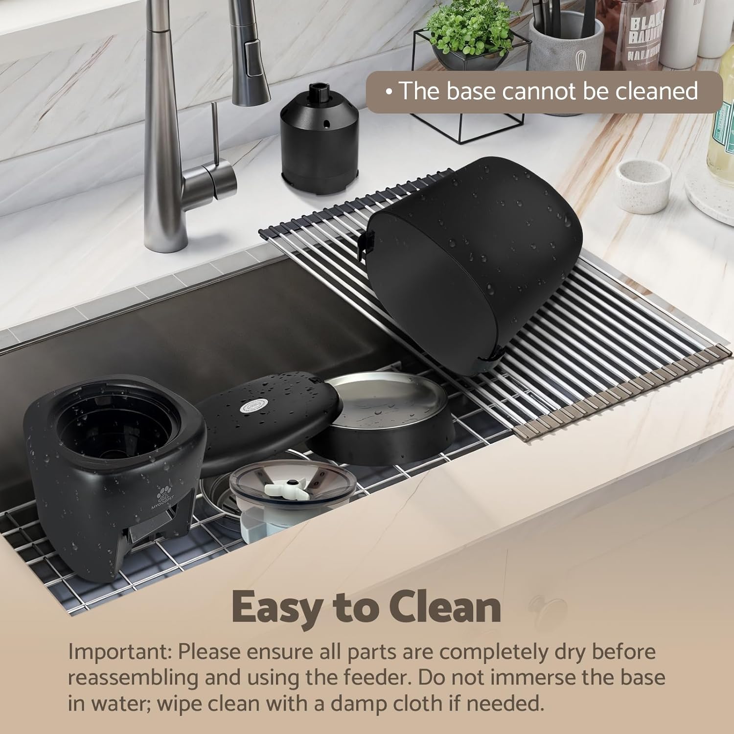 Automatic Cat Feeder, 5G WiFi Auto Cat Food Dispenser with Desiccant Bag, 5L Timed Pet Feeder with Free APP Service, Adjustable Portions Down to 1/12 Cup, Up to 10 Meals Per Day, Dual Power Supply - Image 9