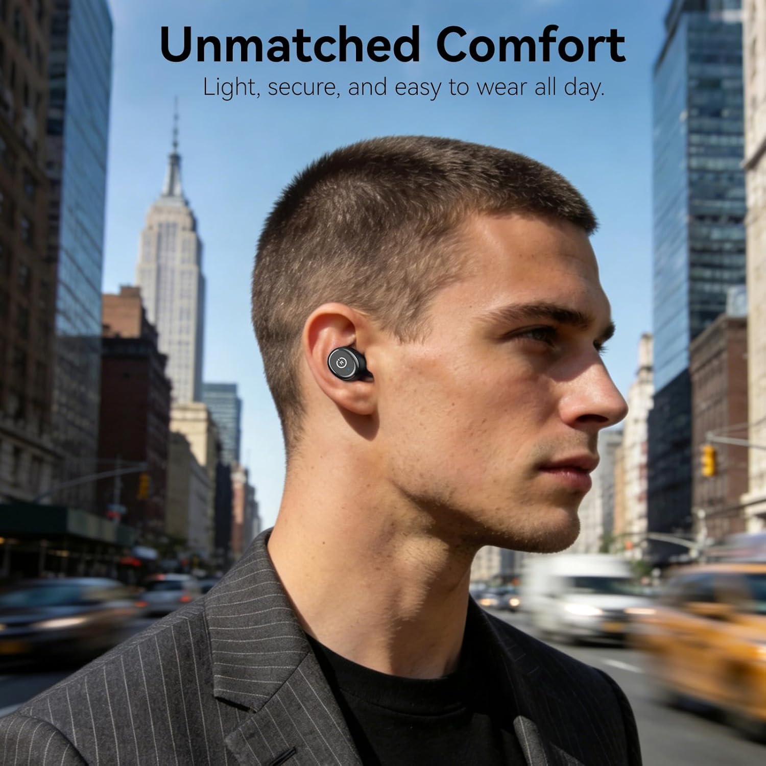 TOZO T10 Wireless Earbuds Bluetooth 5.3 Headphones, App Customize EQ, Ergonomic Design, 55H Playtime, Wireless Charging Case, IPX8 Waterproof Sound in-Ear Headset, New Version - Image 4