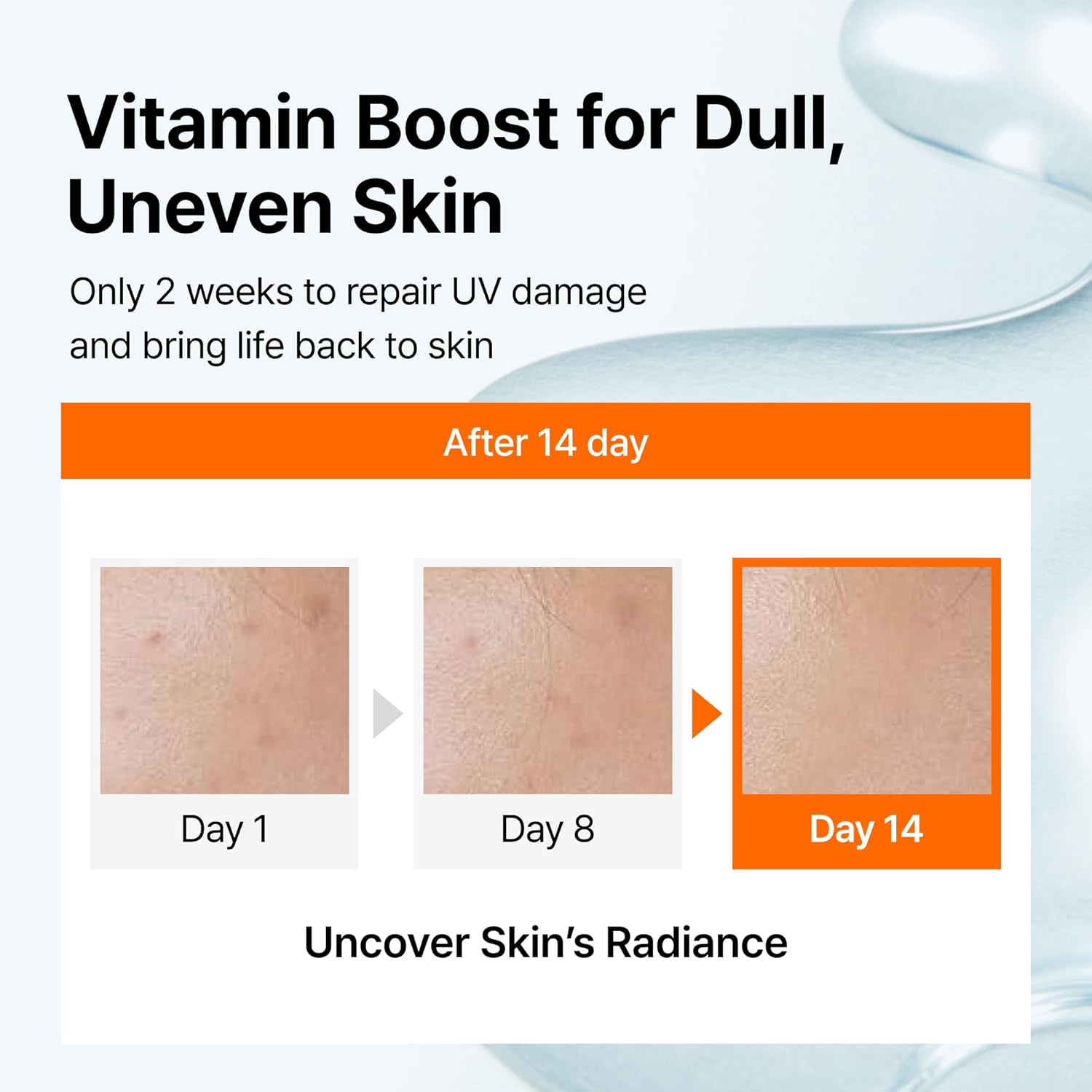 DearKlairs Vitamin C Serum – Korean Brightening Daily Serum with 5% Pure Vitamin C, EGF Peptides & Niacinamide, for Even Skin Tone, Dark Spot Care, Sensitive Skin, 1.18 Fl Oz - Image 4
