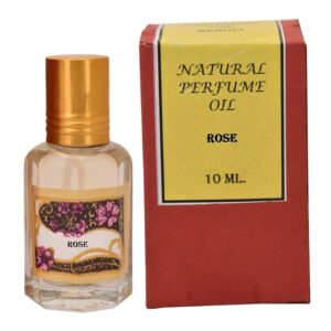Attar natural perfume oil, Ittar Indian alcohol-free perfume 10ml (Rose) RED