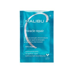 Malibu C Miracle Repair Hair Reconstructor – Nourishing Treatment for Weak, Damaged Strands – Flax Protein & Vitamin B5 for Moisture