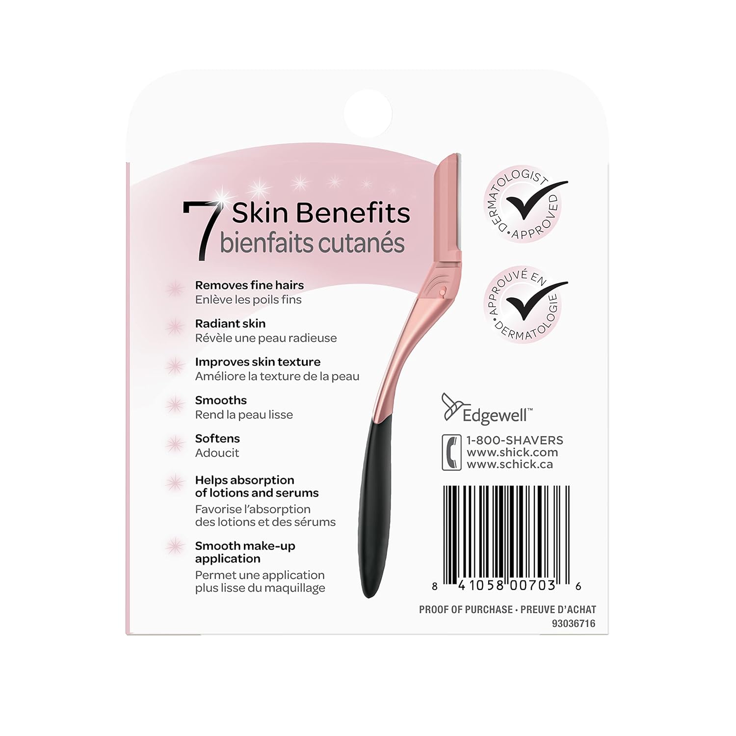 Schick Hydro Silk Dermaplaning Wand Refill Blades — Refills, 6 Professional Style - Image 2
