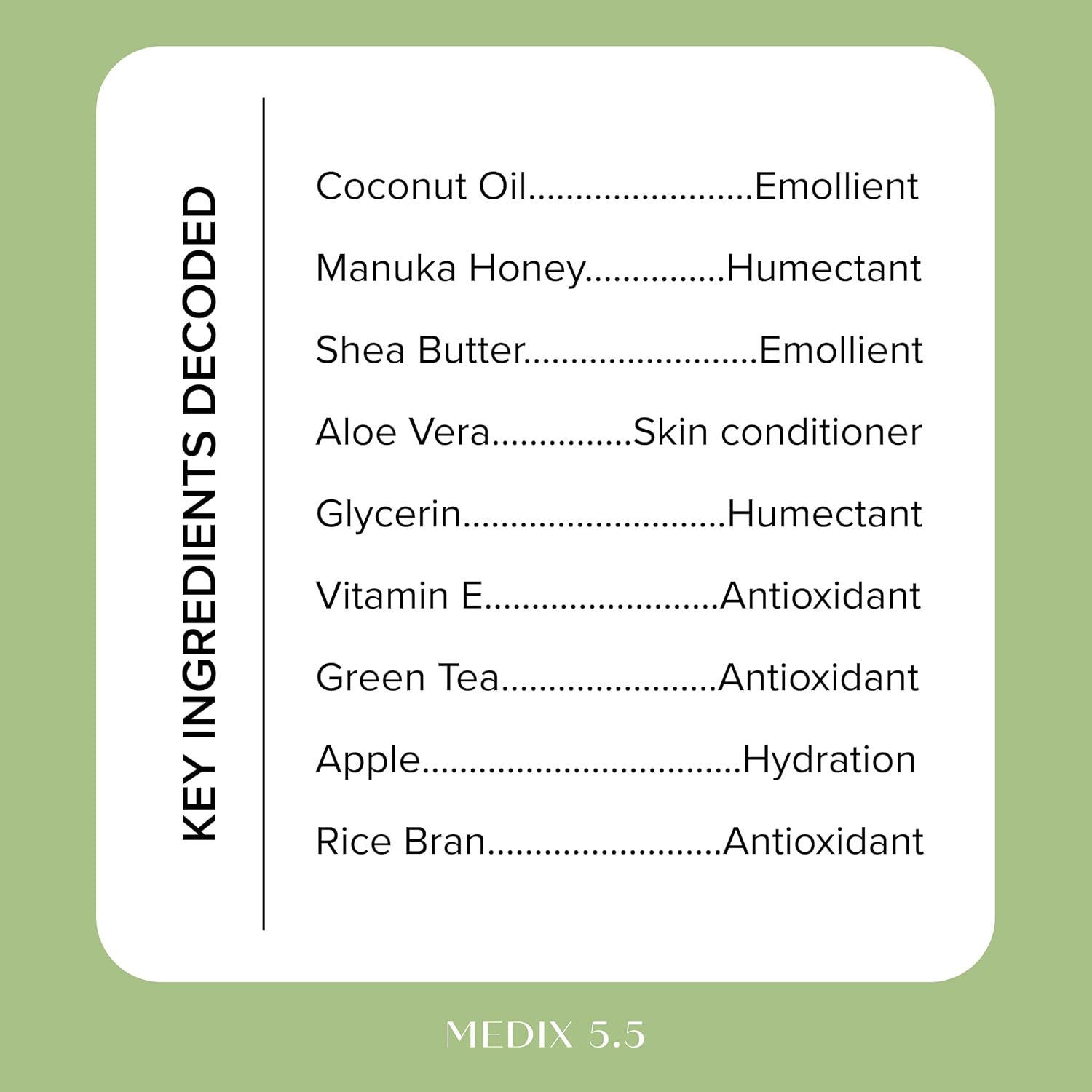 Medix 5.5 Men & Women Coconut Body Lotion + Manuka Honey Cream | Natural Coconut Oil Lotion | Moisturizer Cream Body Butter Skin Care Balm | Stretch Marks, Cellulite, & Dry Skin |15 Fl Oz - Image 4