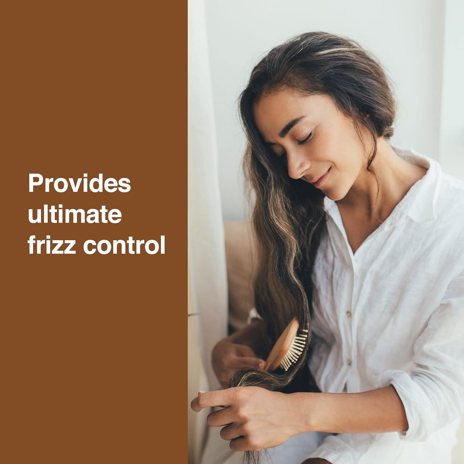 Keratin Anti-Frizz Leave-in Conditioner and Straightening Serum with Argan Oil for All Hair Types - 2 Fl. Oz. - Image 6