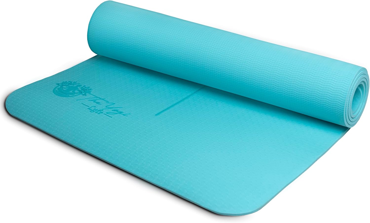 Yoga Mat – Laser-Engraved Affirmation, Non-Slip Eco TPE, 72" x 24" x 6mm, Lightweight Blue Mat for Mindful Movement and Recovery – FINAL CLEARANCE - Image 5