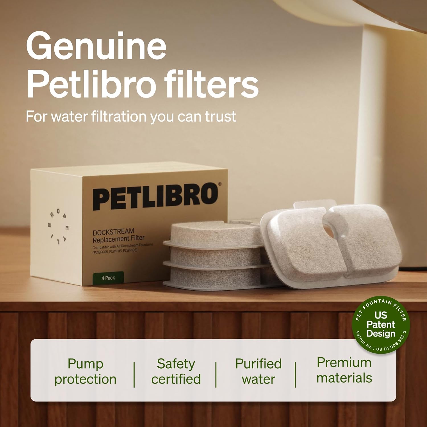 PETLIBRO Replacement Filters for Dockstream Cat Water Fountain PLWF106/PLWF116/PLWF115/PLWF105/PLWF005, 4 Months Set of Replacement Filters for Ultra Quiet Cat Fountain, 8 Count for Pet Water Fountain - Image 5
