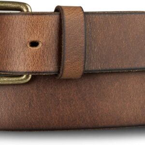 Lucky Brand Men’s Jeans Leather Belt| Classic| Casual| Dress| Everyday| American Heritage| Genuine Leather| Metal Buckle