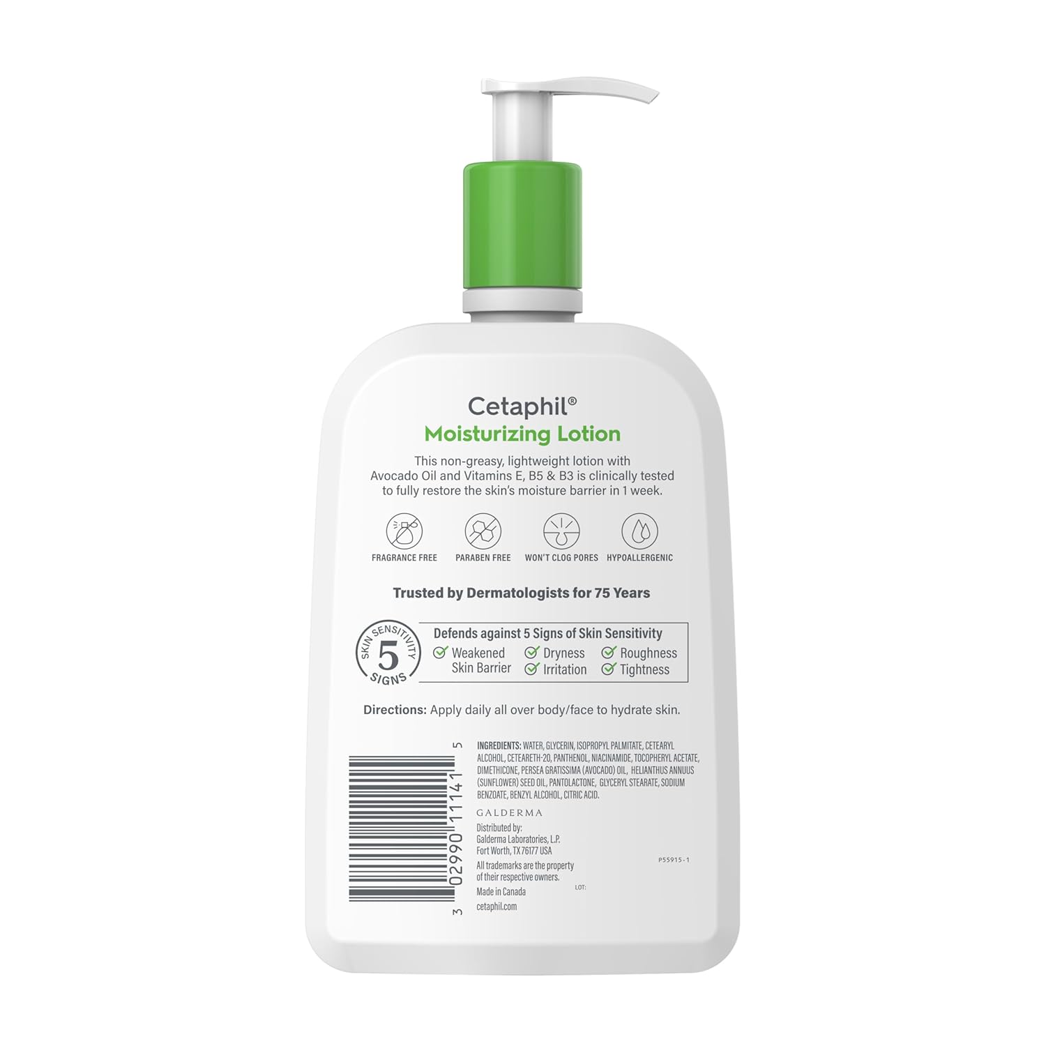 Cetaphil Face & Body Moisturizer, Hydrating Moisturizing Lotion for All Skin Types, Suitable for Sensitive Skin, NEW 20 oz, Fragrance Free, Hypoallergenic, Non-Comedogenic - Image 9