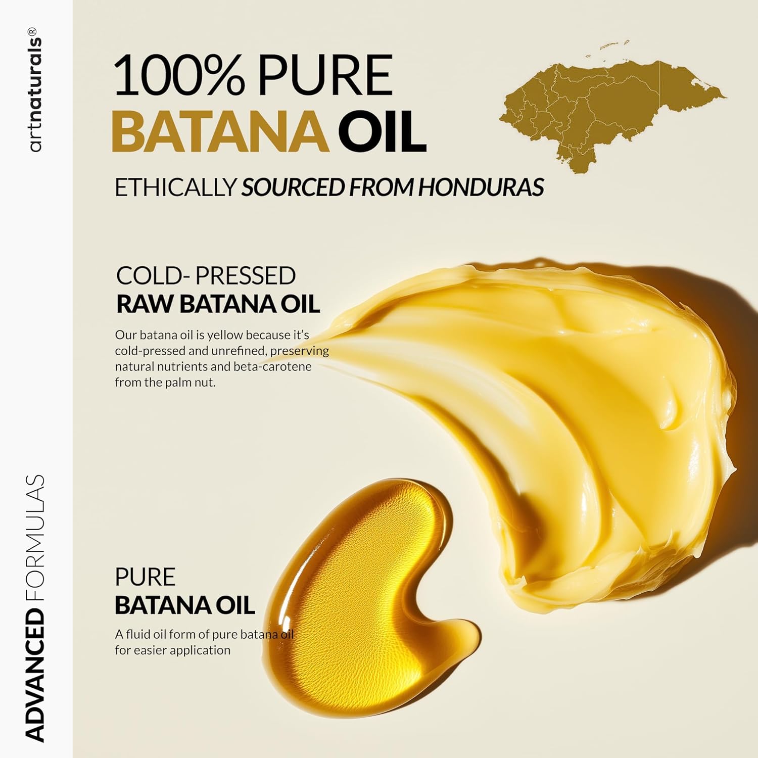 Batana Oil for Hair Growth – 4Pc Set: Raw Batana oil 4oz + 4.2oz Paste, Lash Wand & Brow Brush– Organic Dr. Sebi Inspired Products from Honduras –100% Unrefined Miracle for Scalp, Edges & Eyebrows - Image 4