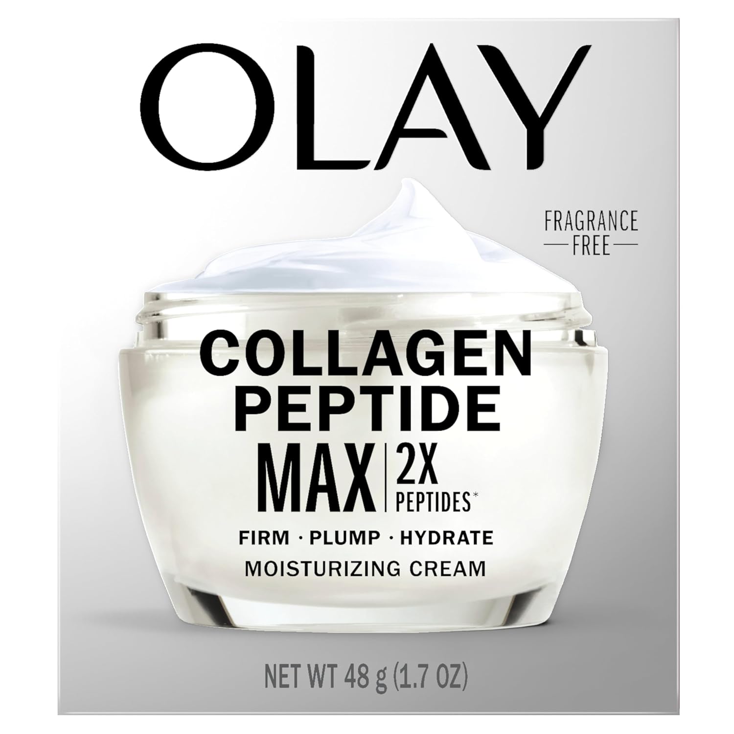 Olay Collagen Peptide Face Moisturizer, Firming Cream for Women, Fragrance-Free, Non-Greasy - Hydrating, Anti-Aging, Anti-Wrinkle, Smoothing of Fine Lines, Tightening Skin Care - Niacinamide, 1.7 Oz - Image 13