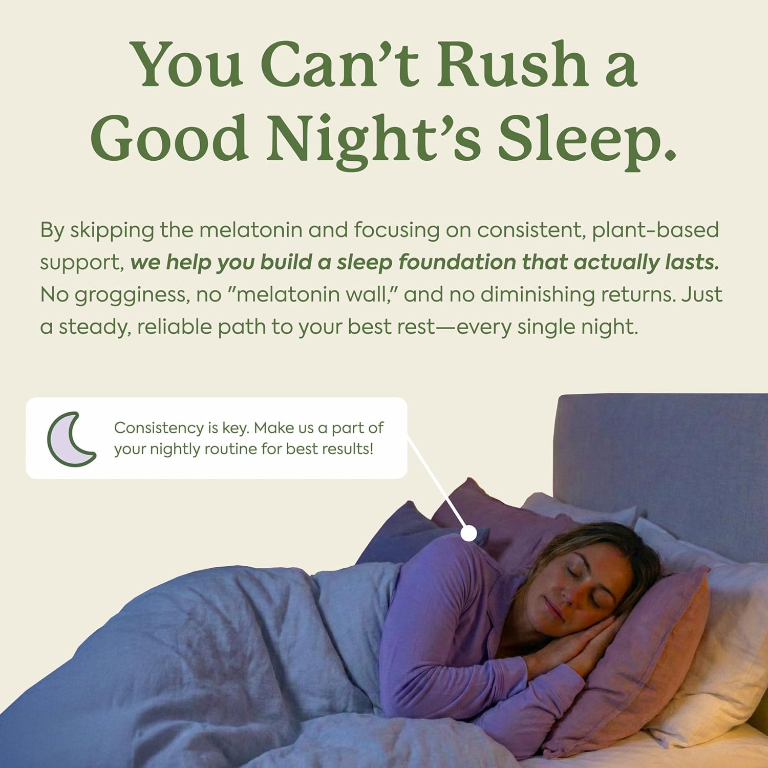 Plant People WonderSleep Mushroom Gummies Supplement for Sleep, No Melatonin with Reishi Super Mushrooms, Wild Elderberry Flavor, Sugar-Free (60 Count) - Image 4