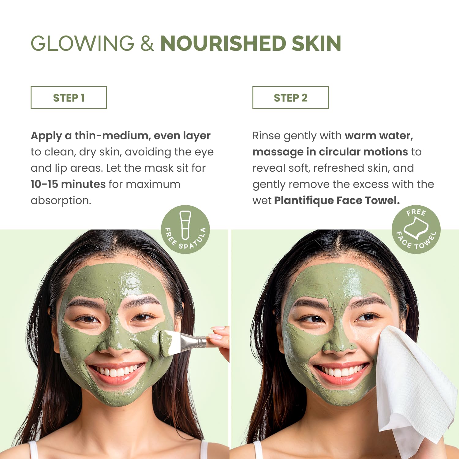 PLANTIFIQUE Korean Skincare Clay Mask – Hydrating Mud Mask with Avocado & Superfoods, Dermatologist-Tested for Face & Body – Vegan, 3.4 Oz/100ml - Image 5