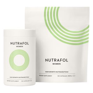 Nutrafol Women’s Hair Growth Supplements, Dermatologist Recommended, Ages 18-44, Clinically Proven for Visibly Thicker and Stronger Hair – 2 Month Supply, Pack of 2