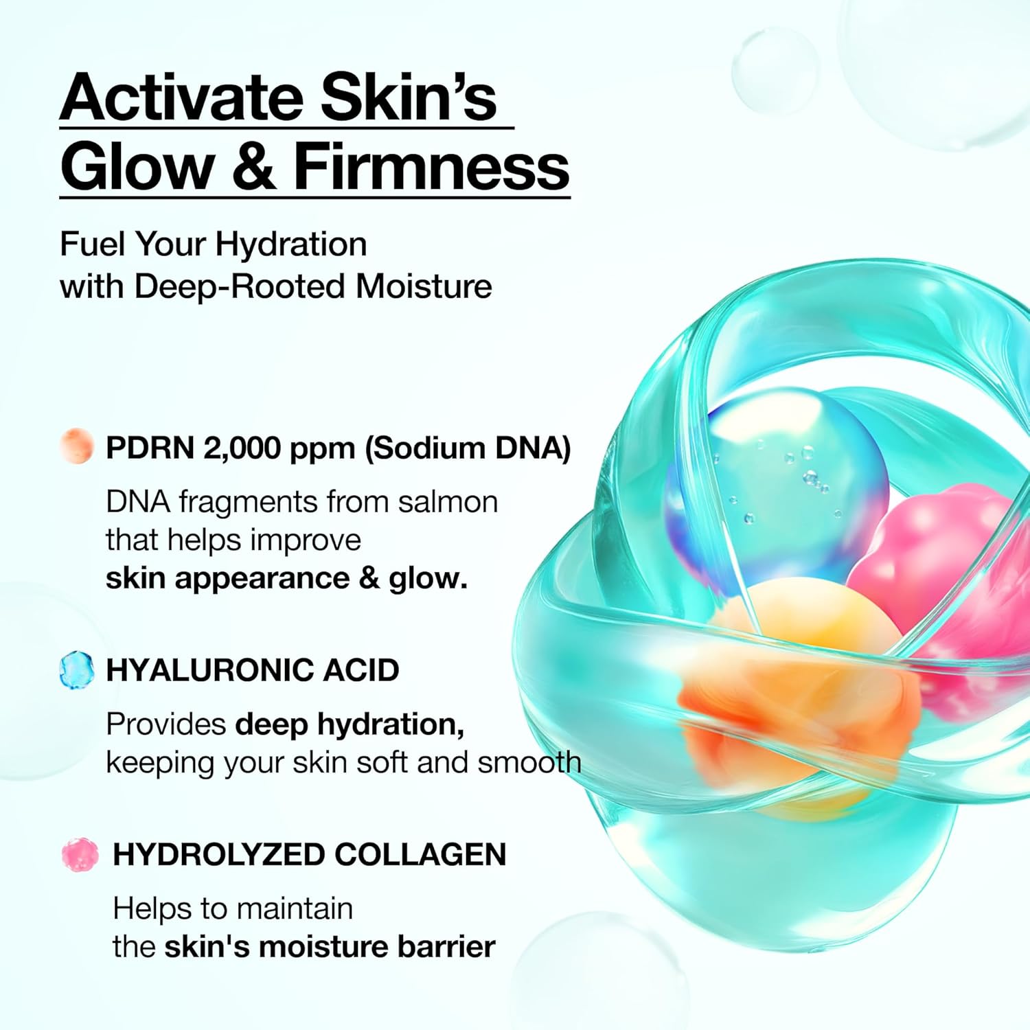 ANUA PDRN Collagen Glow Facial Serum Spray, Hydrating Face Mist, Hyaluronic Acid, dewy glass finish, All Skin Types, Instant Plumping Hydration, Firming Care, Korean Skincare, 3.38 fl oz - Image 4
