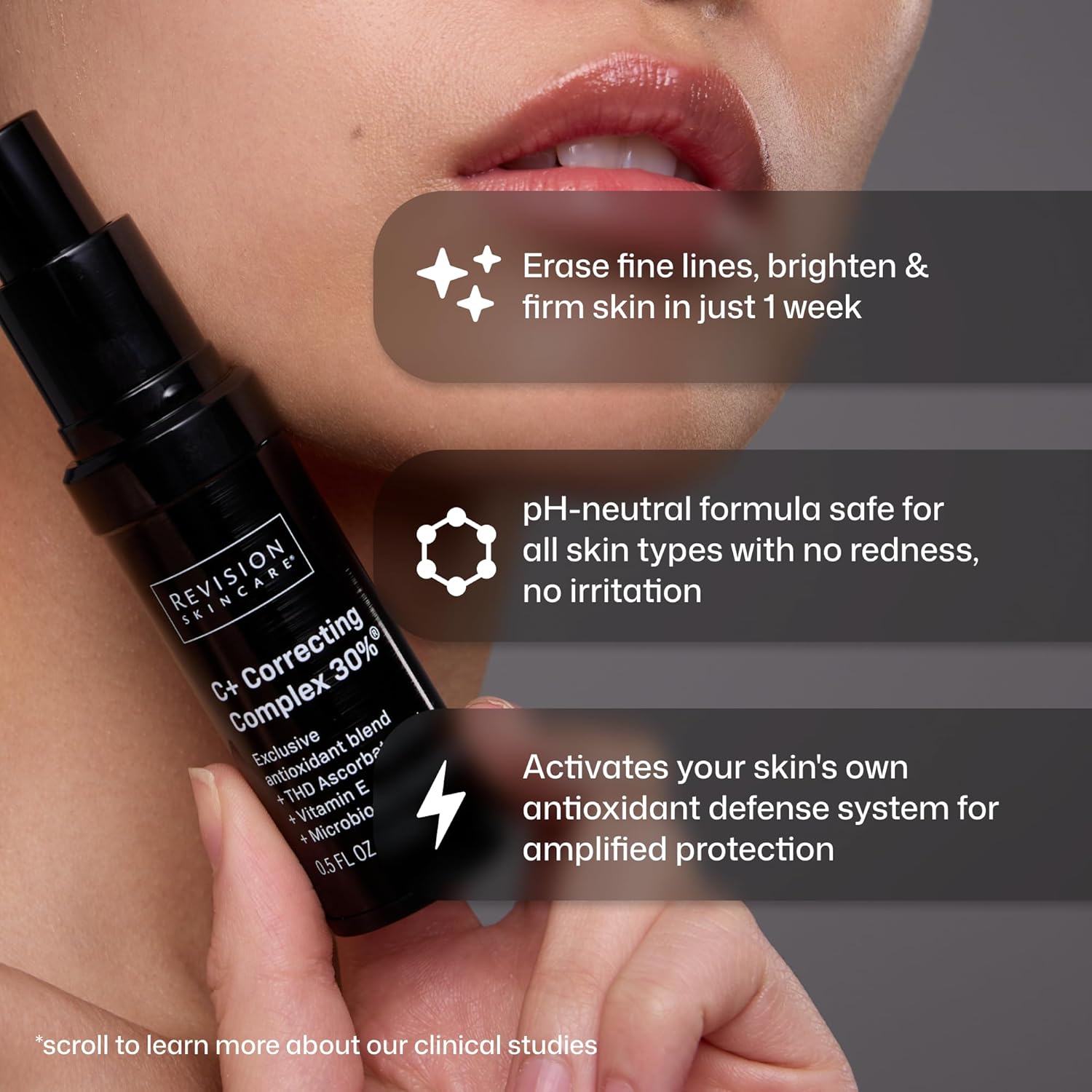 Revision Skincare C+ Correcting Complex 30%® Vitamin C Serum for Face – Anti-Aging Treatment to Brighten Skin, Reduce Fine Lines, Wrinkles & Dark Spots, Firming & Safe for Sensitive Skin - Image 7