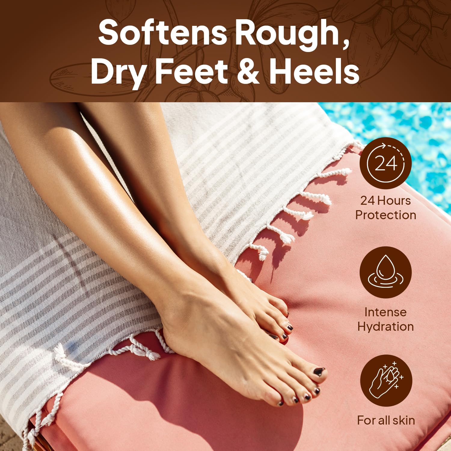Pumice Valley Urea Foot Cream for Dry Cracked Heels and Feet - Foot Moisturizer & Heel Cream for Calluses and Rough Skin - Shea Butter, Jojoba Oil, Vitamin E - 1.7 oz - Image 8