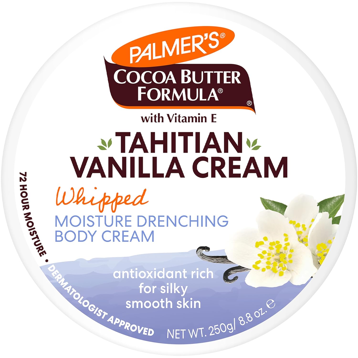 Palmer's Cocoa Butter Formula Body Cream, Moisture Drenching Tahitian Vanilla, 8.8 Oz, 72Hr Hydration with Shea Butter & Vitamin E for Softer Skin, Protects & Soothes Dryness, Dermatologist Approved - Image 2