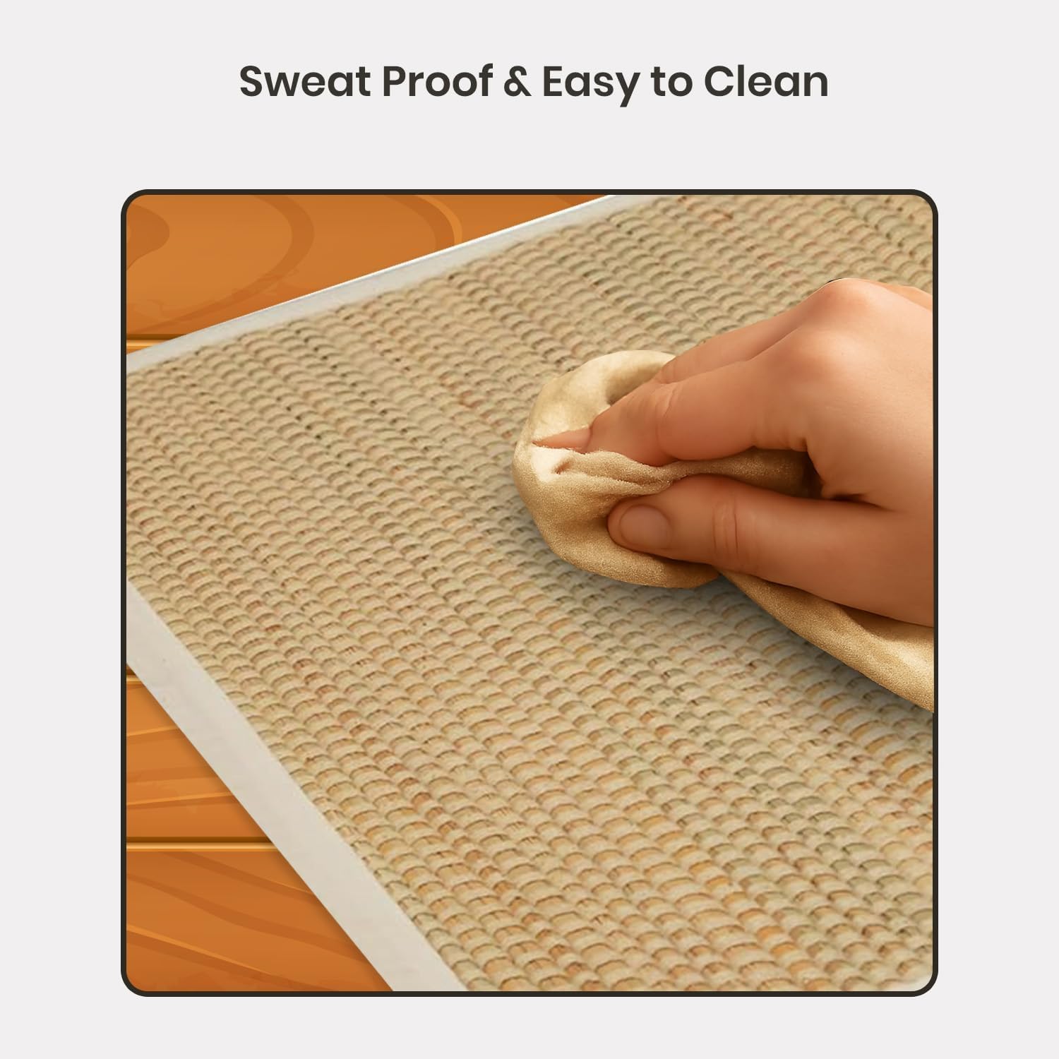 LFH Home Handmade Straw Yoga Mat For Exercise, Workout, Fitness - Perfect Heavy Quality Eco Friendly Natural Straw Reversible Yoga Mat for Men & Women - 72x24 Inch - Image 6