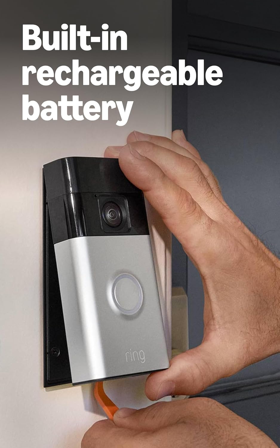 Ring Battery Doorbell, Home or business security with Head-to-Toe video, Live View with Two-Way Talk, and Motion Detection & Alerts, Satin Nickel - Image 6