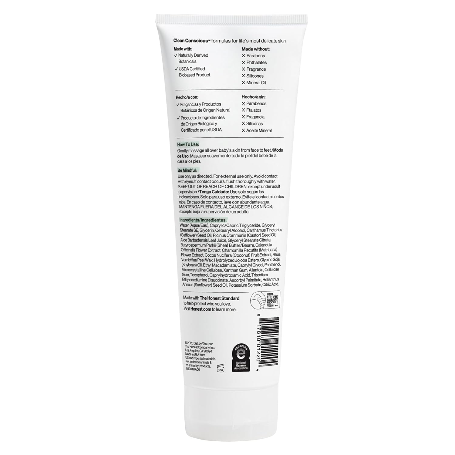 The Honest Company Hydrating Face and Body Lotion, Fast Absorbing, Naturally Derived, Hypoallergenic, Fragrance-Free, Sensitive, 8.5 fl oz - Image 11
