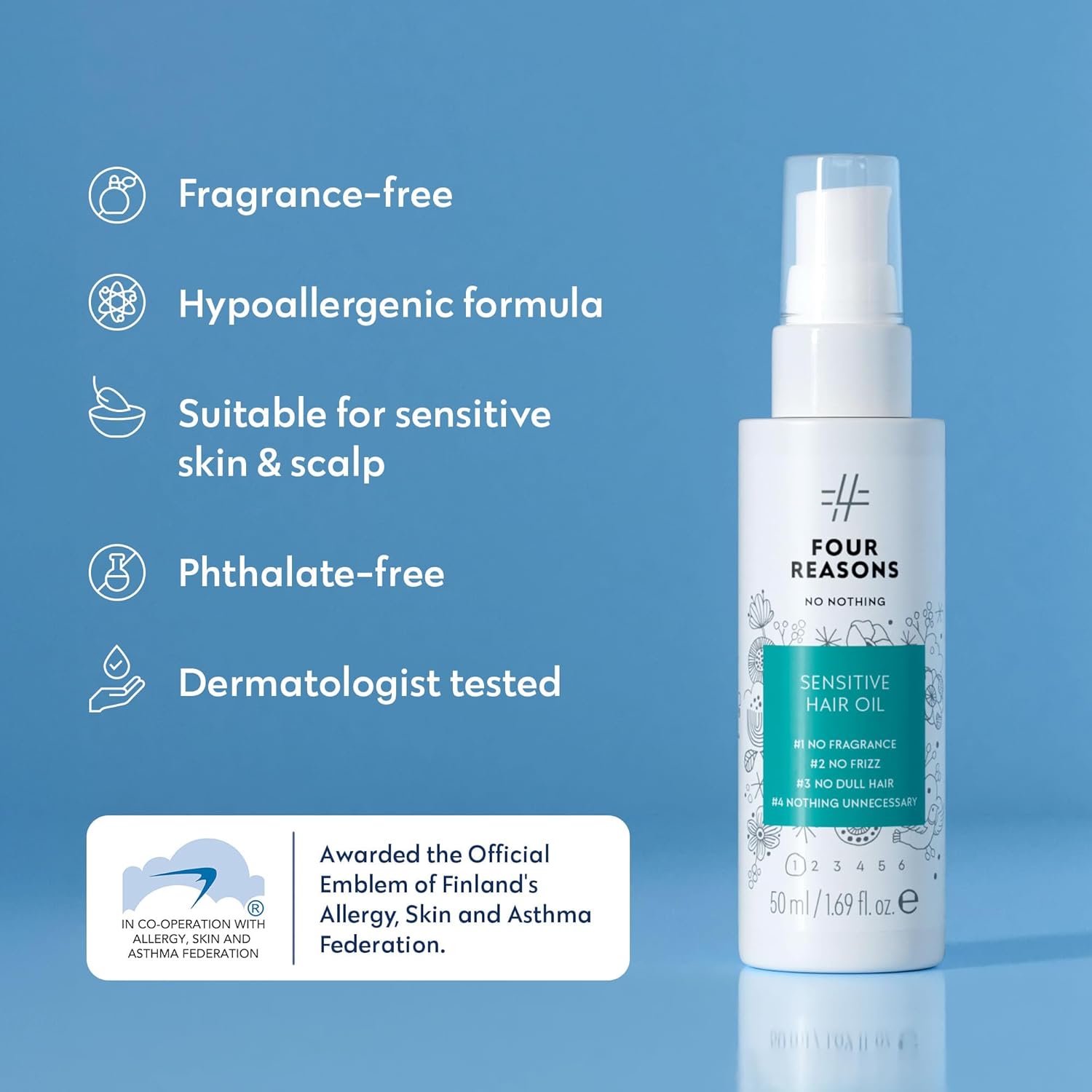 No nothing Hair Oil for Frizzy Hair, Lightweight Anti Frizz Hair Serum for Dry Hair, Frizz Control, Shine and Smoothing, Fragrance Free, Vegan and Cruelty Free, 1.7 fl oz - Image 5