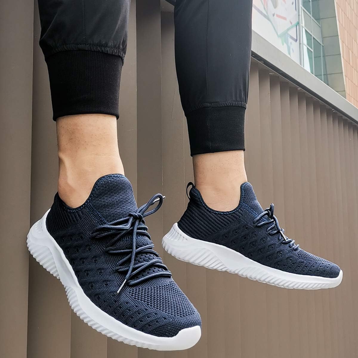 Feethit Mens Slip On Walking Shoes Lightweight Breathable Non Slip Running Shoes Comfortable Fashion Sneakers for Men - Image 2