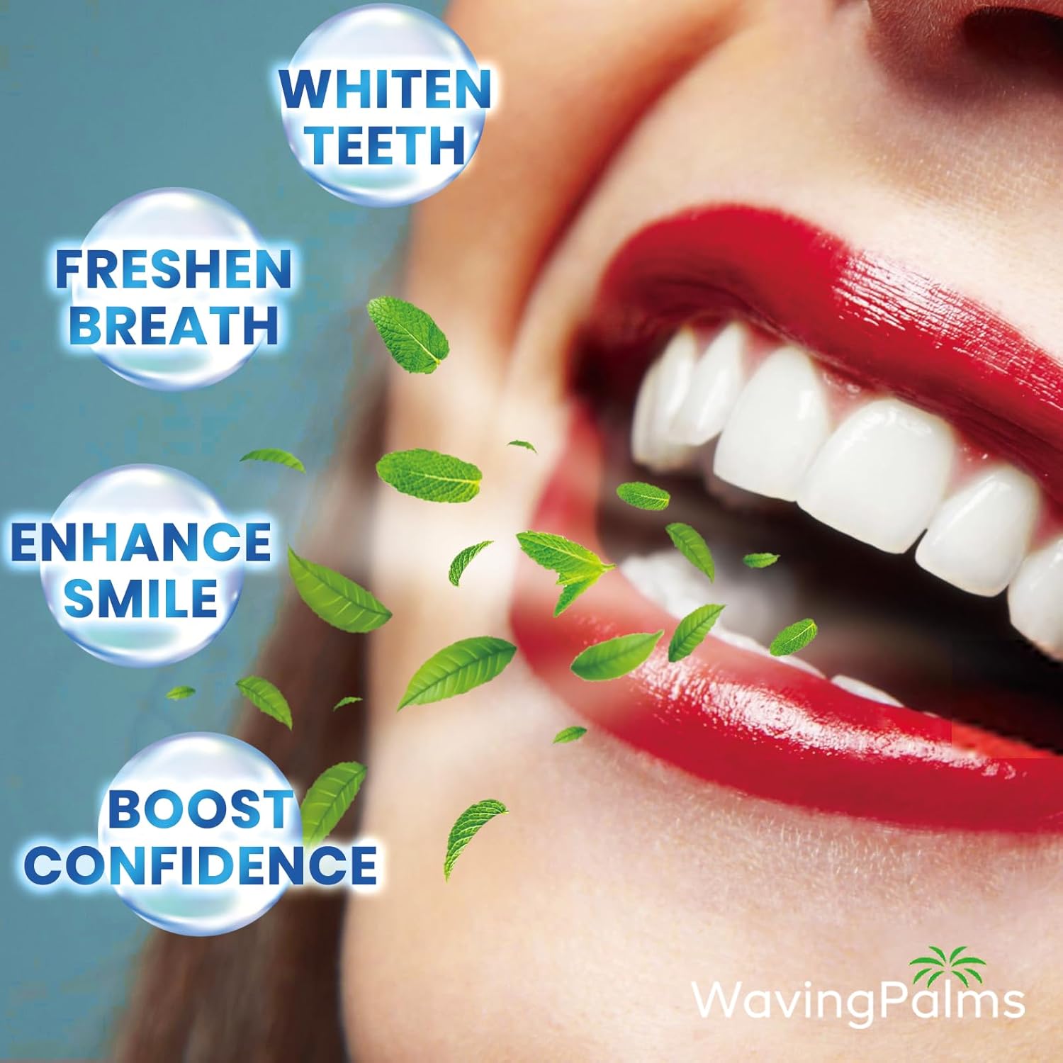 Professional Whitening Strips for Sensitive Teeth:Hydrogen Peroxide-Free Treatments - Effective & Gentle Dental Whitener (42 Count (Pack of 1), Mint) - Image 5