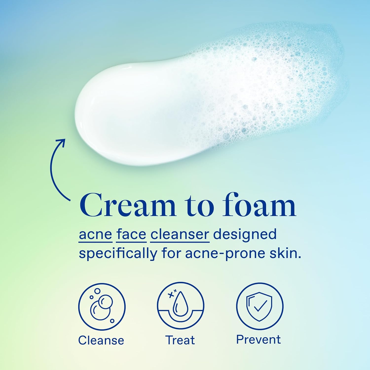 Differin Acne Face Wash with 10% Benzoyl Peroxide, Maximum Strength OTC Acne Foaming Cleanser, Fast Acting Acne Treatment for Face and Body, 5 oz. - Image 5