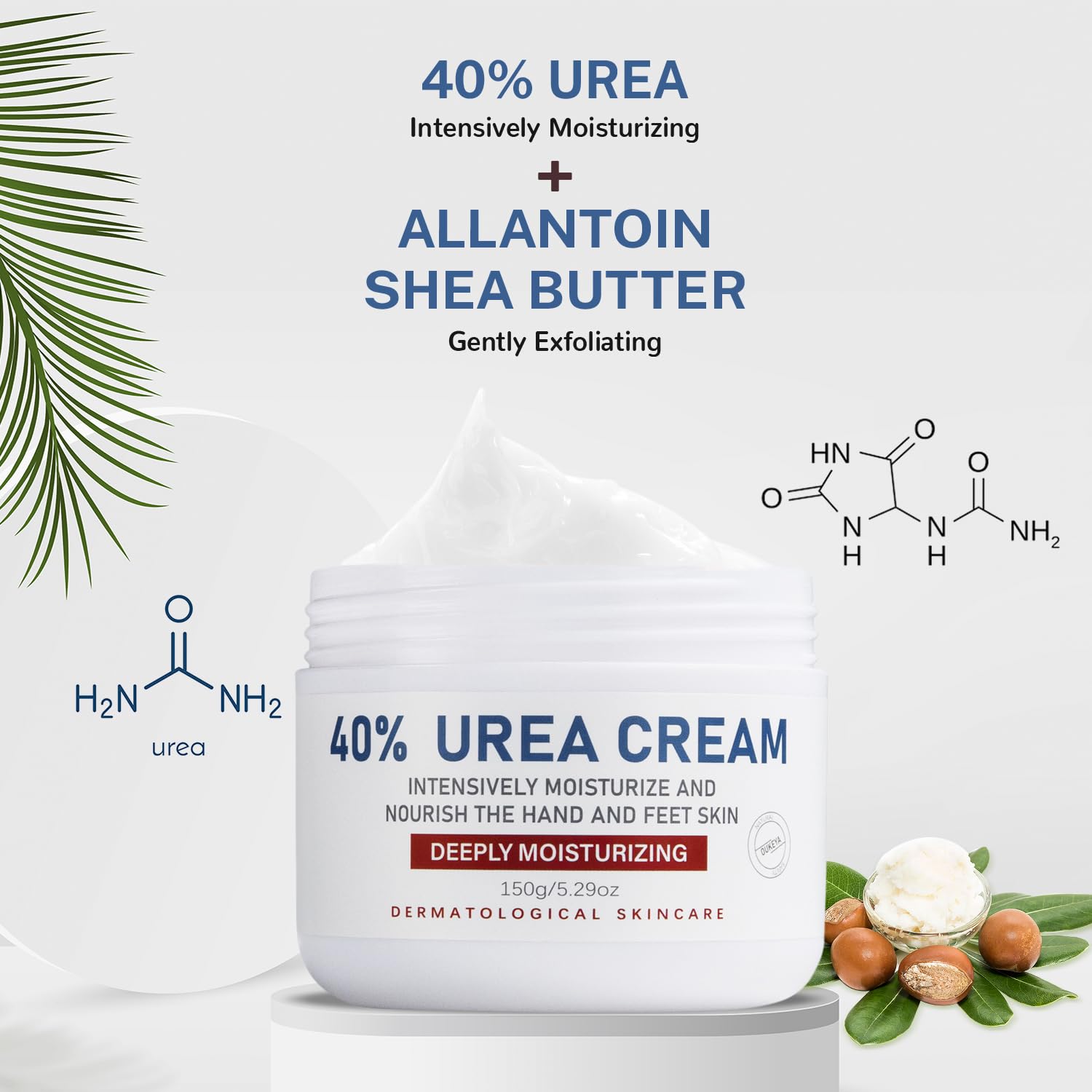 OUKEYA Urea Cream 40 Percent,Foot & Hand Cream for Dry Cracked,Urea Lotion for Feet Maximum Strength - Image 2