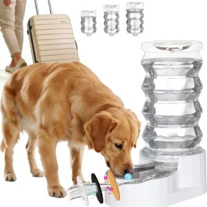RIZZARI 8L Stainless Steel Gravity Pet Water Dispenser – Auto-Refill Waterer with Filtered Hydration Design for Dogs & Cats, Fresher Daily Drinking for Multi-Pet Homes & Indoor Spaces